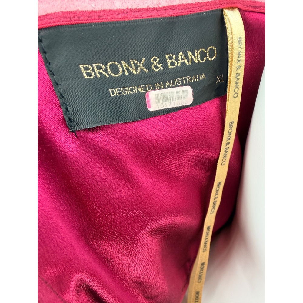 Bronx and Banco Florentina Strapless Velvet Gown Lace Up Back Size XL NO TIE - Picture 5 of 10